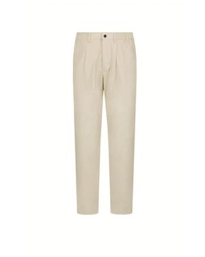 People Of Shibuya Straight Trousers - Natural