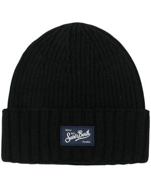 MC2 Saint Barth Accessoires ,Zwart ,Wol Sheldon Beanie