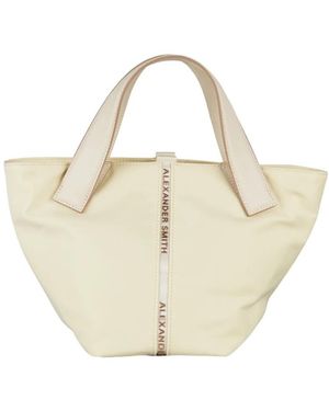 Alexander Smith Tassen ,Geel ,Nylon Lauren Shopper - Naturel