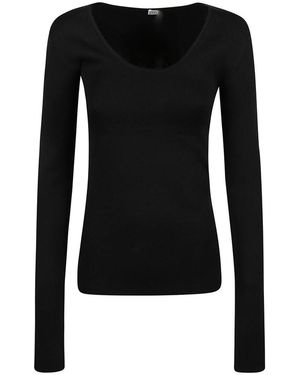 TOTEME Long Sleeve Tops - Black