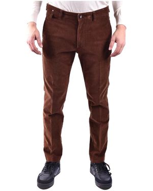 Paolo Pecora Slim-Fit Trousers - Brown