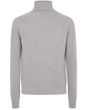 Cruna Ginza Regular Fit Rollkragenpullover - Grau