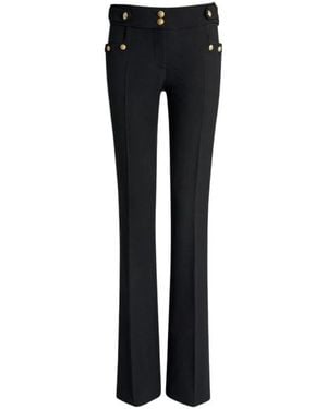 Balmain Rechte Broek - Zwart