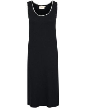 Cream Midi Dresses - Black