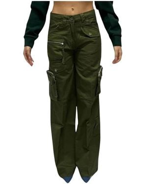 Silvian Heach Straight Trousers - Green