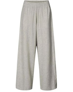 Rabens Saloner Graue Melange Maßgeschneiderte Hose Everdeen Draoy