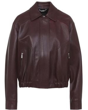 Versace Leather Jackets - Brown