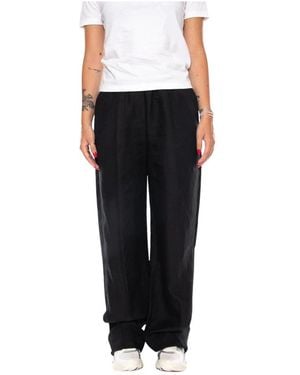 Tommy Hilfiger Broeken ,Zwart ,Summer Lyocell Loose Str Pant