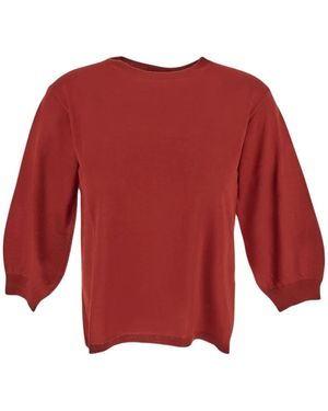 Max Mara Round-Neck Knitwear - Rojo