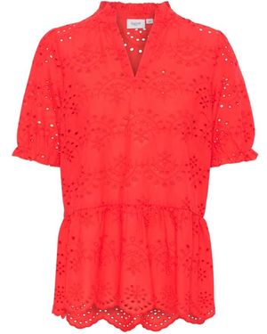 Saint Tropez Geleksasz Blouse - Rood