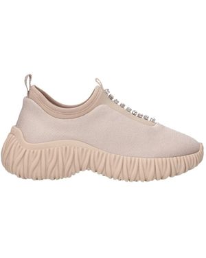 Miu Miu Stof Rhinestone Sneakers - Roze
