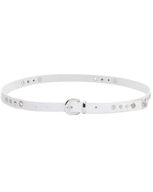 Closed Belts - White