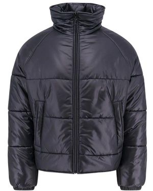 Saint Laurent Schwarze Jacke Mit Reißverschluss Monogrammtaschen - Blau