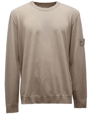 Stone Island Round-Neck Knitwear - Brown