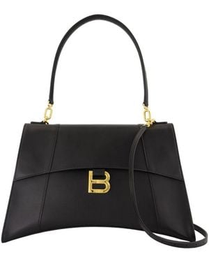 Balenciaga Weiche Mittlere Ledertasche - Schwarz