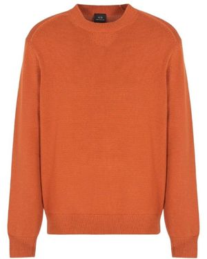 ARMANI EXCHANGE Round-Neck Knitwear - Orange