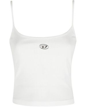 DIESEL Sleeveless Tops - White