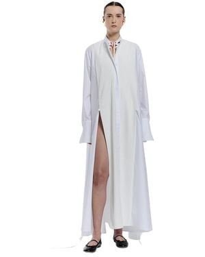 Vivetta Plisse Maxi-Kleid - Blau