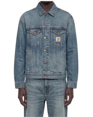 Carhartt Jassen ,Blauw ,Katoen Helston Jacket