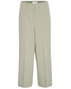 Soaked In Luxury Weite cropped hose shadow - Grün