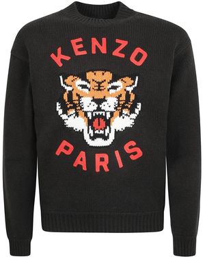 KENZO Round-Neck Knitwear - Nero