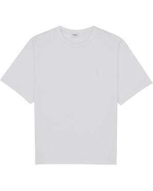Saint Laurent T Shirt Large Broder - Weiß