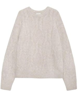 Anine Bing Round-Neck Knitwear - Natural
