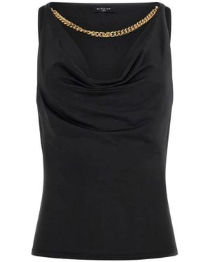 Guess Ärmellose Elegante Top Mit Kapuze - Schwarz