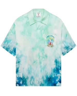 CASABLANCA Short Sleeve Shirts - Blue