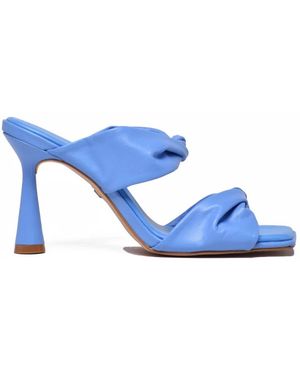 Carrano Heeled Mules - Blu