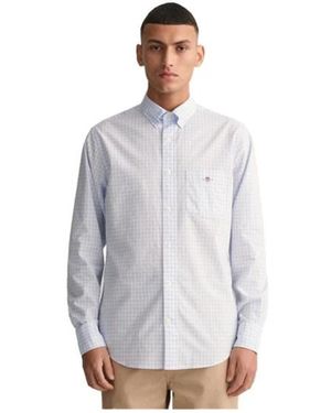 GANT Casual Overhemd Met Lange Mouwen - Grijs