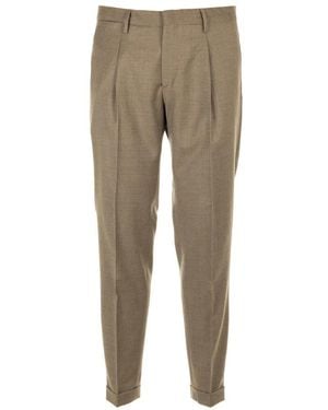 BRIGLIA Slim-Fit Pants - Natural