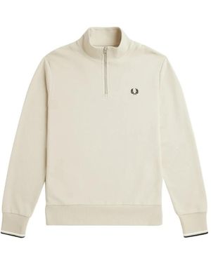 Fred Perry Einfacher pullover - Weiß