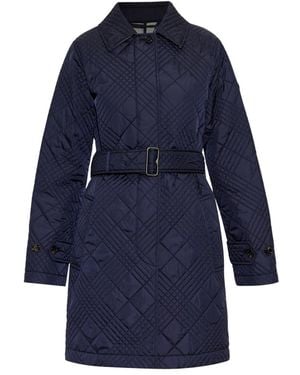 Burberry Belted Coats - Azul