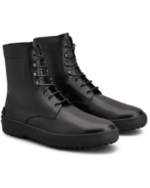 Tod's Lace-Up Boots - Black