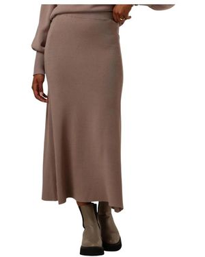 Y.A.S Y.A. ,Rokken ,Bruin ,Polyester Gebreide Maxi Rok