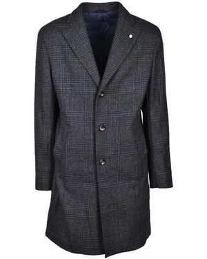 Luigi Bianchi Single-Breasted Coats - Blue