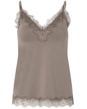 Rosemunde Sleeveless Tops - Brown