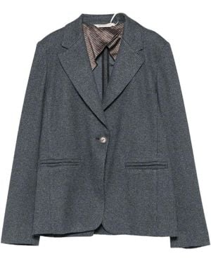 Max Mara Jassen ,Grijs ,Polyester Pedale Blazer