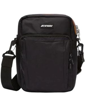 K-Way Messenger Bags - Zwart