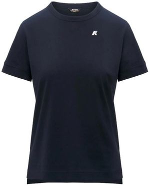 K-Way Tops ,Blauw ,Katoen Emel T-Shirt