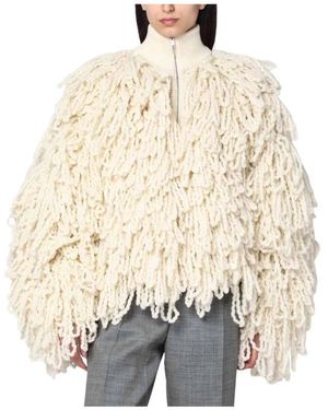 Stella McCartney Faux Fur & Shearling Jackets - Natural