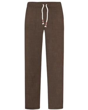 MC2 Saint Barth Straight Trousers - Brown