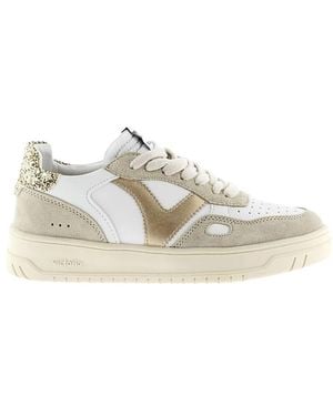 Victoria Graue Glitter Sneakers - Natur