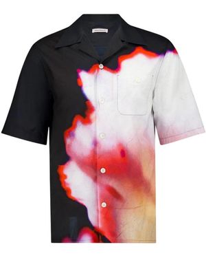 McQueen Floral Print Shirt - Black
