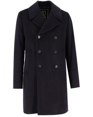Sealup Double-Breasted Coats - Blue