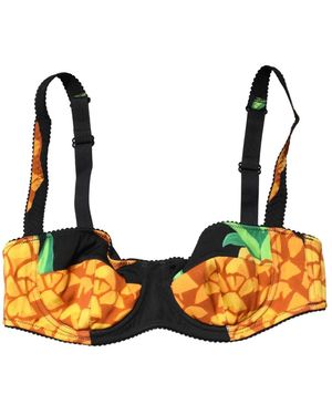 Dolce & Gabbana Zijdenmix Satijnen Balconette Bh - Oranje