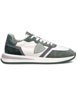 Philippe Model Schoenen ,Veelkleurig ,Katoen Tropez 2.1 Running - Wit