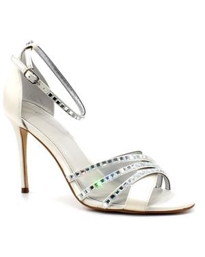 Guess Schoenen ,Wit ,Leer High Heel Sandalen