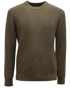 Sun 68 Truien & Vesten ,Groen ,Wol K45133 Trui